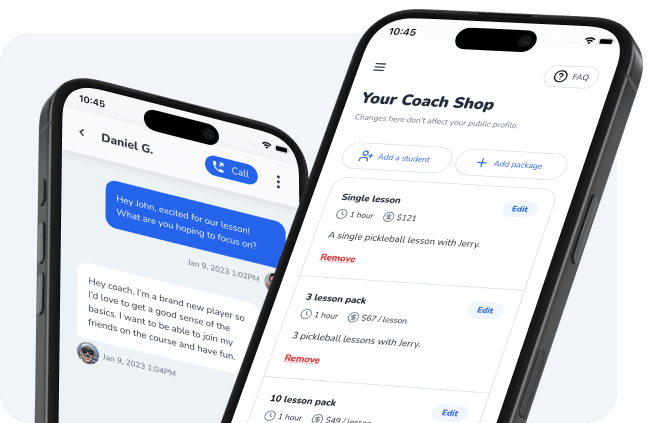 Coach Shop mobile app screenshots