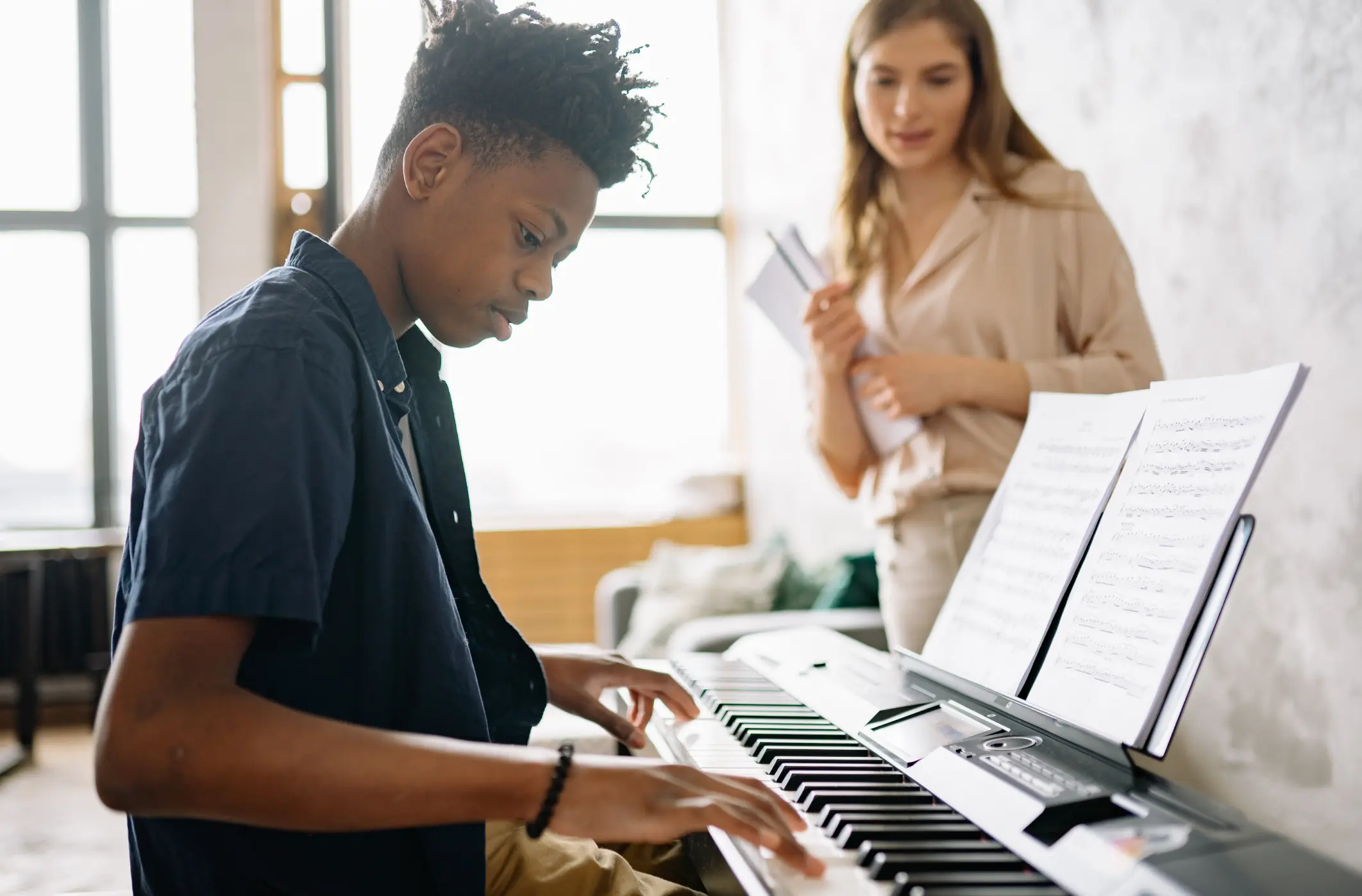 Piano lesson picture