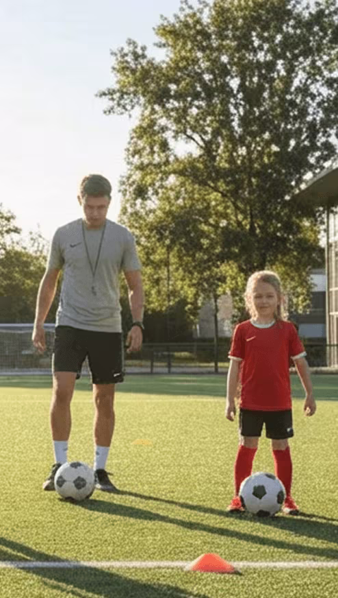 Soccer lesson